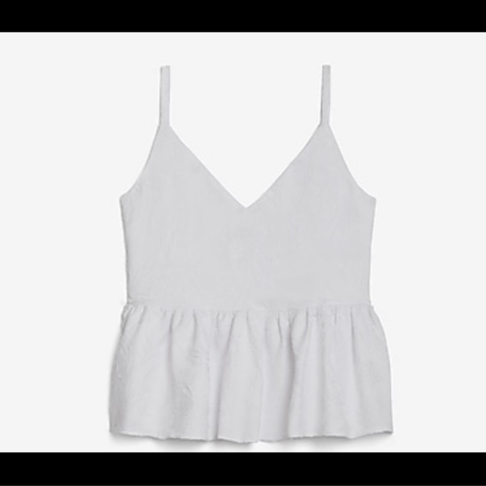 Bundle 2 Floral Jackquard Boxy peplum cami